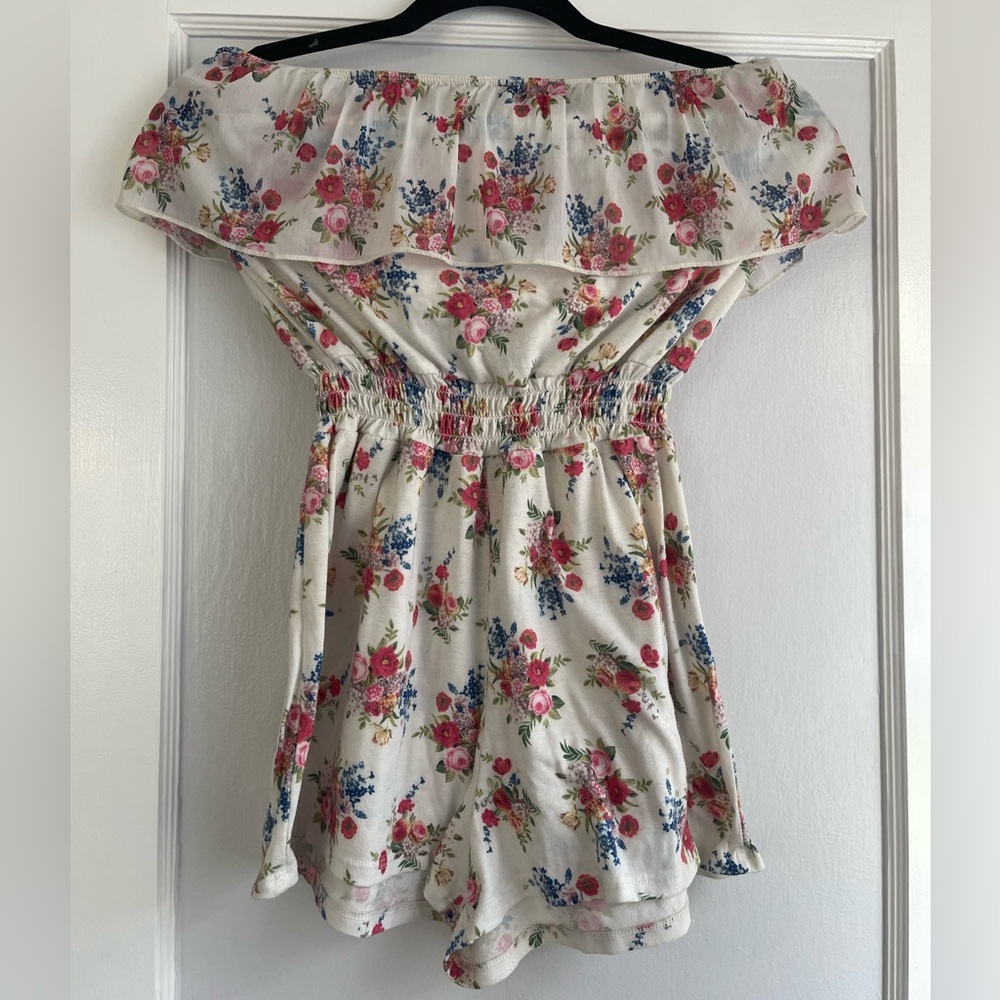 Floral Off-Shoulder Romper